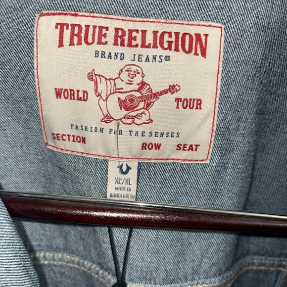 True Religion Blue Denim Jacket - Picture 6 of 10